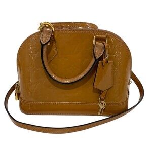 Louis Vuitton Vernis Alma Handbag Brown